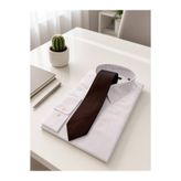 Sarar 7 cm Koyu Kahverengi Saten Kravat