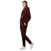 Şardonlu Kanguru Cepli Kapüşonlu Kedi İşlemeli Sweatshirt