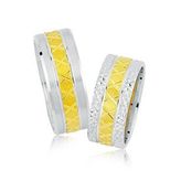 Sarı Beyaz Altın Alyans 3501-3
