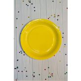 Sarı Karton Tabak Yuvarlak 8 Adetli Paket