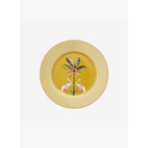 Sarı Porselen Pasta Tabağı 17 cm