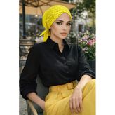 Sarı Puantiyeli Hazır Çapraz Bone