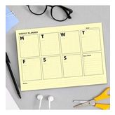 Sarı Sayfalar Haftalık Plan Defter - Yellow Page Weekly Planner