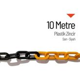 Sarı Siyah 10 m Plastik Zincir