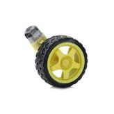 Sarı Tekerlek + Redüktörlü Dc Motor