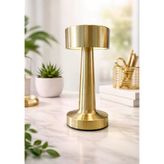 Şarjlı Dokunmatik Led Masa Lambası Gold