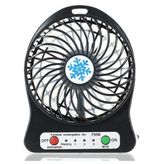 Şarjlı Mini Vantilatör Masa Üstü 3 Kademeli Usb Mini Fan (Siyah)