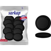 Sarkap 10 Adet Hijyenik Paketli Kavanoz Kapağı Mat Siyah 82 mm Güvenilir Koruma