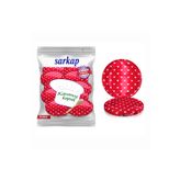 Sarkap Hijyenik Paketli 10 Adet Kavanoz Kapağı - Kırmızı Kalp- 82 mm