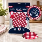 Sarkap Hijyenik Paketli 8 Adet Klik Kavanoz Kapağı 82 mm - Siyah KırmızıEkose
