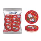 Sarkap Kavanoz Kapağı, 82mm, Hava Geçirmez, Sızdırmaz, Konserve için Uygun, 10'lu Paket (Çiçek Bordo)