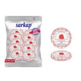 Sarkap Kavanoz Kapağı, 82mm, Hava Geçirmez, Sızdırmaz, Konserve için Uygun, 10'lu Paket (Çilek)