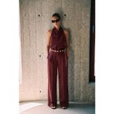 Sateen Aura Pantolon - Bordo