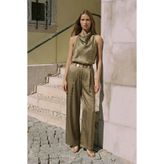Sateen Aura Pantolon - Haki
