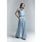 Sateen Aura Pantolon - Mavi