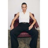 Sateen İnci Detaylı Bluz - Ekru