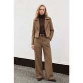 Sateen Kadife Pantolon - Camel