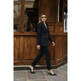 Sateen Klasik Pantolon - Siyah