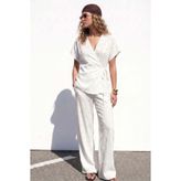 Sateen Lily Pantolon - Ekru