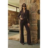 Sateen Sally Pantolon - Kahve - 38