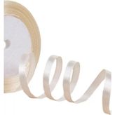 Saten Kurdele 1 cm 10 Metre Bej