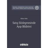 Satış Sözleşmesinde Ayıp Bildirimi - Kübra Yıldız