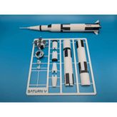 Saturn V Roket Model Kiti - Kendin Yap (DIY) Eğlenceli Masaüstü Dekorasyon Süsü, Birleştirilebilir Uzay Gemisi Maket Oyuncak, Uzay ve 14x14 cm