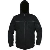 Saygınlar Mont Softshell Kapşonlu - Soft Shell Siyah - 3XL