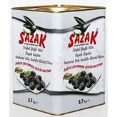 Sazak Doğal M Boy İri Taneli 3,7 kg Yağlı Sele Siyah Zeytin