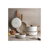 Schafer Ceramoni 24 cm Krem Seramik Tava