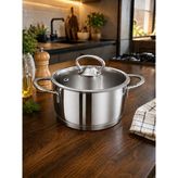 Schafer Micro Mini Derin Çelik Tencere-14 cm - Inox
