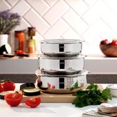 Schafer Practi 3 Lü Çelik Saklama Kabı-Inox