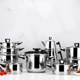 Schafer Premium Çelik Çeyiz Seti 18 Parça-Inox