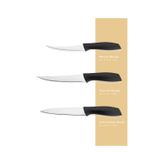 Schafer Quick Chef Bıçak Seti 3 Parça-siyah Siyah
