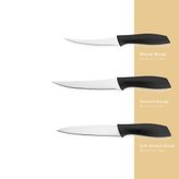 Schafer Quick Chef Bıçak Seti 3 Parça-Siyah