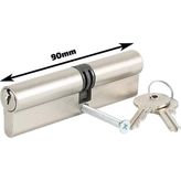 Schamiller 90 mm Barel Pvc Balkon Kapı Kilidi - Gri