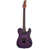 Schecter Pt Standard Elektro Gitar (Purple Burst Burl)