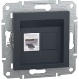 Schneider Asfora Antrasit RJ45 Cat6 Utp Priz