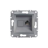 Schneider EPH4300162 Asfora Çelik RJ45 CAT5E Utp Telefon Data Prizi