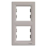Schneider EPH5810269 Asfora Bronz 2'li Dikey Çerçeve