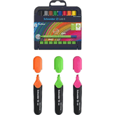 Schneider Link-It Bio-Plastik Fineliner 0.4 mm 8 Renk Yarım Boy + Job 8'li Fosforlu Kalem