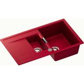 Schock Mono D-150 Rouge Granit Mutfak Eviyesi Kırmızı