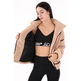 Scorp Shine Casual Kadın Peluş Mont Camel