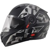 Scoyco FF-868 Space Çene Açılır Siyah-Gri Motosiklet Kaskı