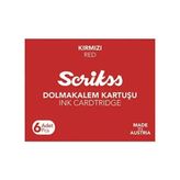 Scrikss Kırmızı Dolma Kalem Kartuşu
