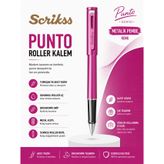 Scrikss Punto Roller Kalem Metalik Pembe