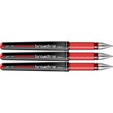 Scrikss Roller Kalem - Broadlıne - 1.0 mm - Kırmızı - 3'lü