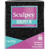 Sculpey III Siyah Glitter 57 gr Polimer Kil