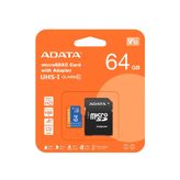 SD MicroSD Card 64GB ADATA SDXC (UHS-I Class 10) Ada Perakende