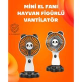SDT Kompakt Tasarımlı USB Şarjlı Mini Fan – Hayvan Figürlü Vantilatör
